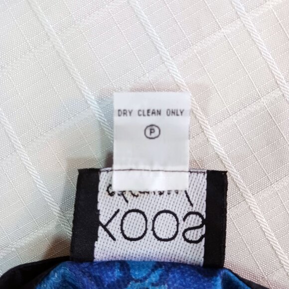 Koos of Course 100% Silk Eclectic Patchwork Button Long Sleeve Shirt Size M - Picture 11 of 11